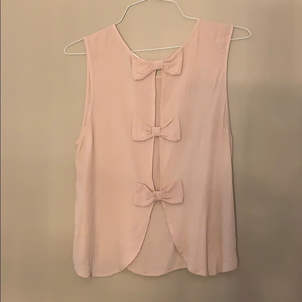 Elodie Pink Tank With Bow Detail